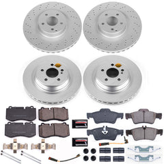 Power Stop CRK6756 Z23 Evolution Sport Front And Rear Brake Kit for 2009-2014 Mercedes-Benz CL550 product image