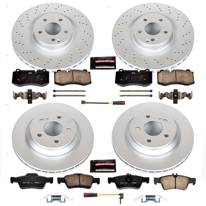 Power Stop CRK6757 Z23 Evolution Sport Front And Rear Brake Kit for 2012-2013 Mercedes-Benz S350 product image