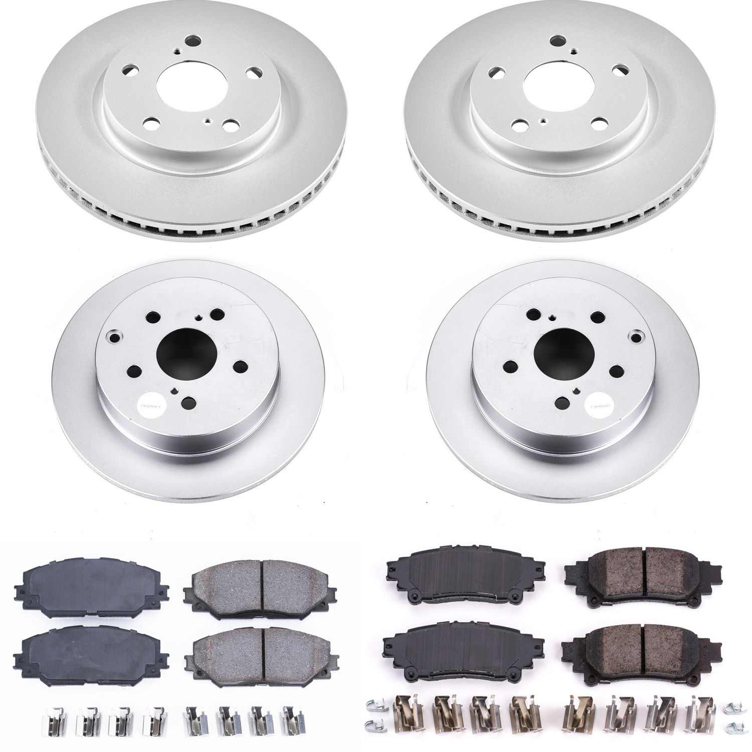 Power Stop CRK6763 Z17 Evolution Front And Rear Brake Kit for 2012-2017 Toyota Prius V product image