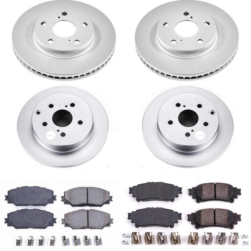 Power Stop CRK6763 Z17 Evolution Front And Rear Brake Kit for 2012-2017 Toyota Prius V product image