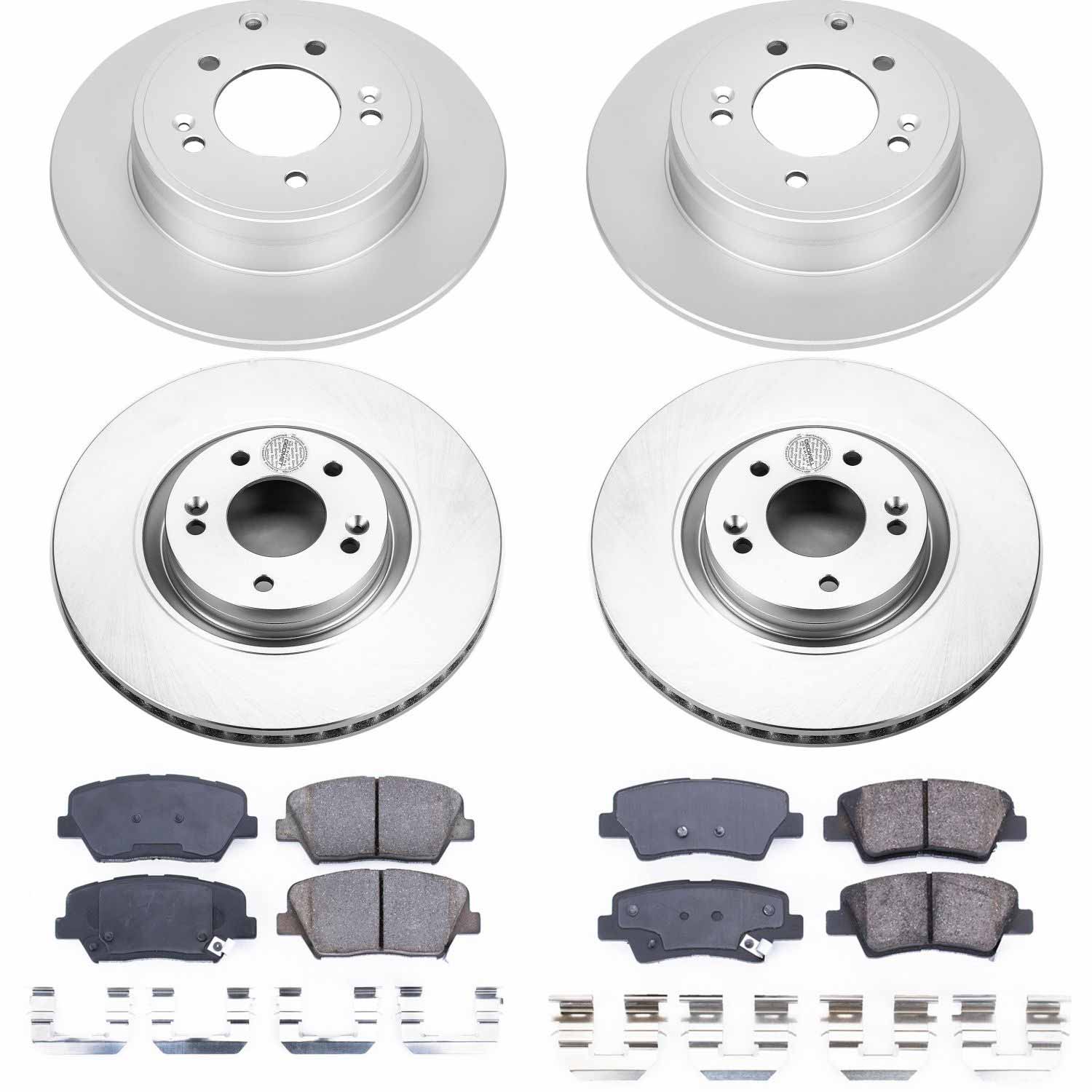 Power Stop CRK6765 Z17 Evolution Front And Rear Brake Kit for 2012-2017 Hyundai Azera product image