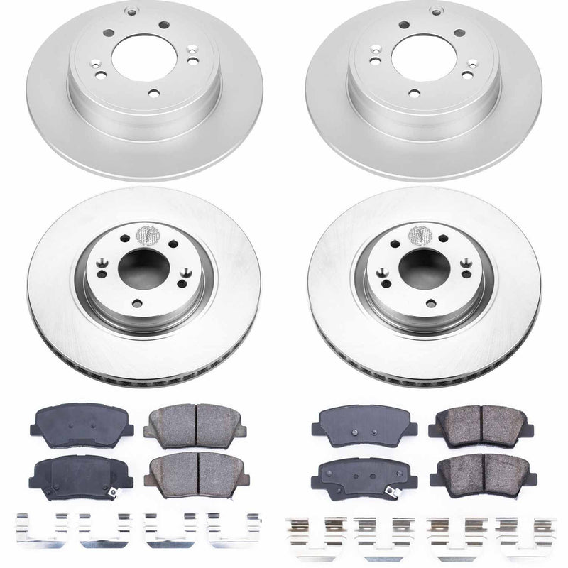 Power Stop CRK6765 Z17 Evolution Front And Rear Brake Kit for 2012-2017 Hyundai Azera product image