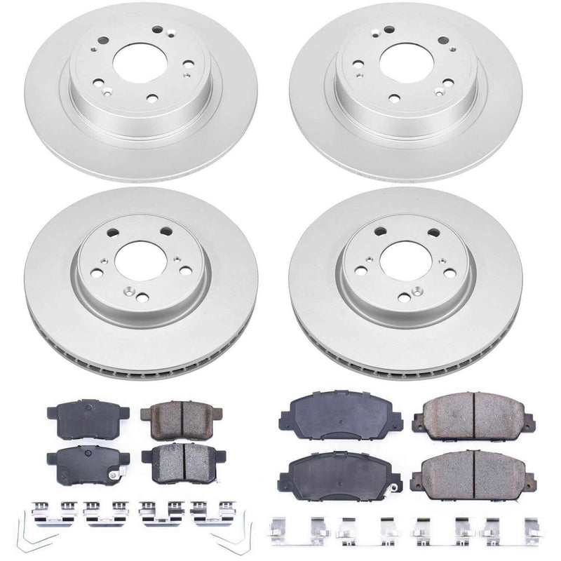 Power Stop CRK6778 Z17 Evolution Front And Rear Brake Kit for 2013 Honda Accord EX-L, Touring product image
