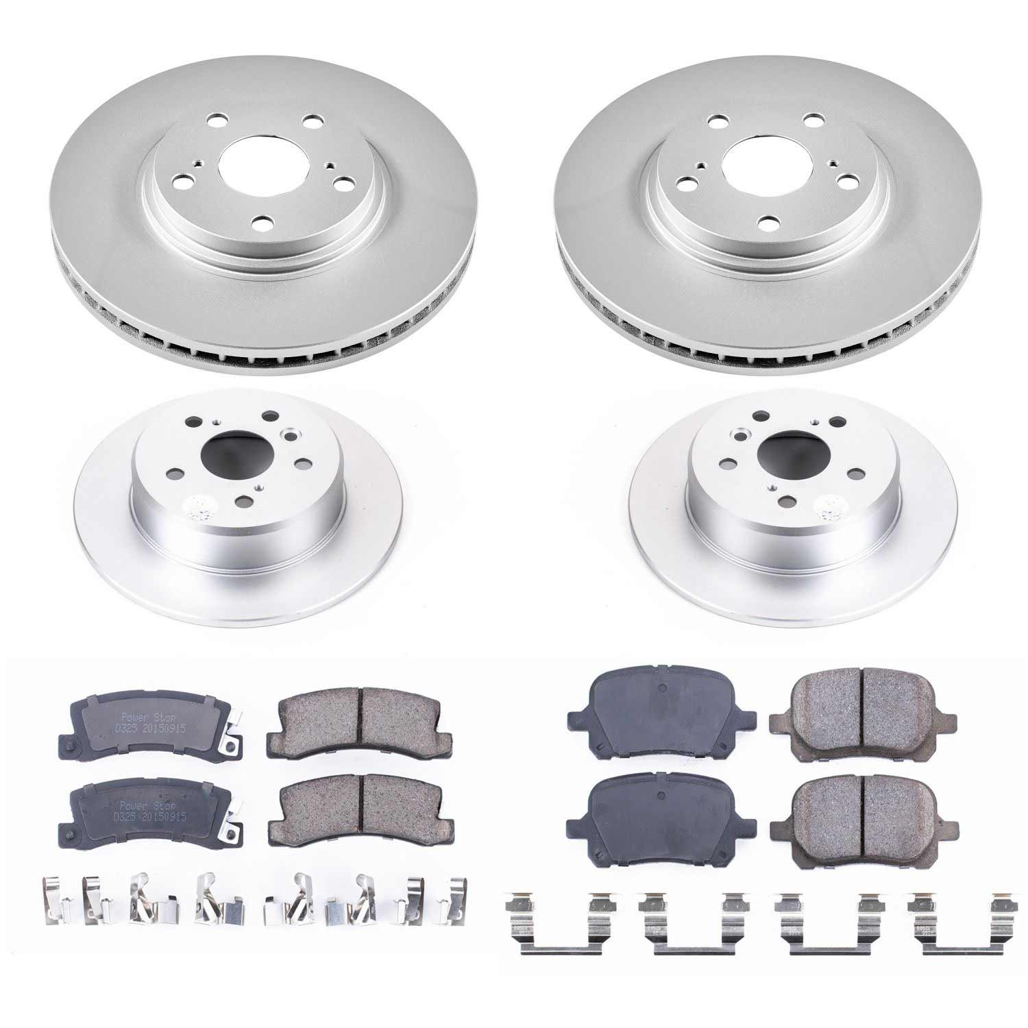 Power Stop CRK6782 Z17 Evolution Front And Rear Brake Kit for 1999-2001 Lexus RX300 All Wheel Drive product image