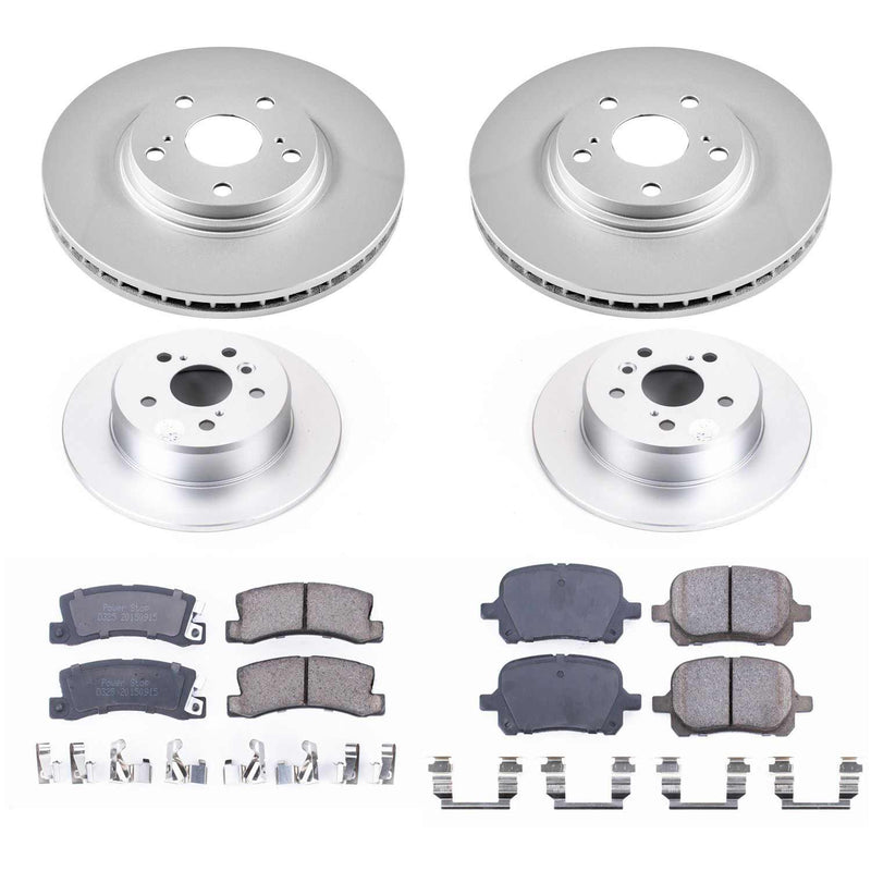 Power Stop CRK6782 Z17 Evolution Front And Rear Brake Kit for 1999-2001 Lexus RX300 All Wheel Drive product image
