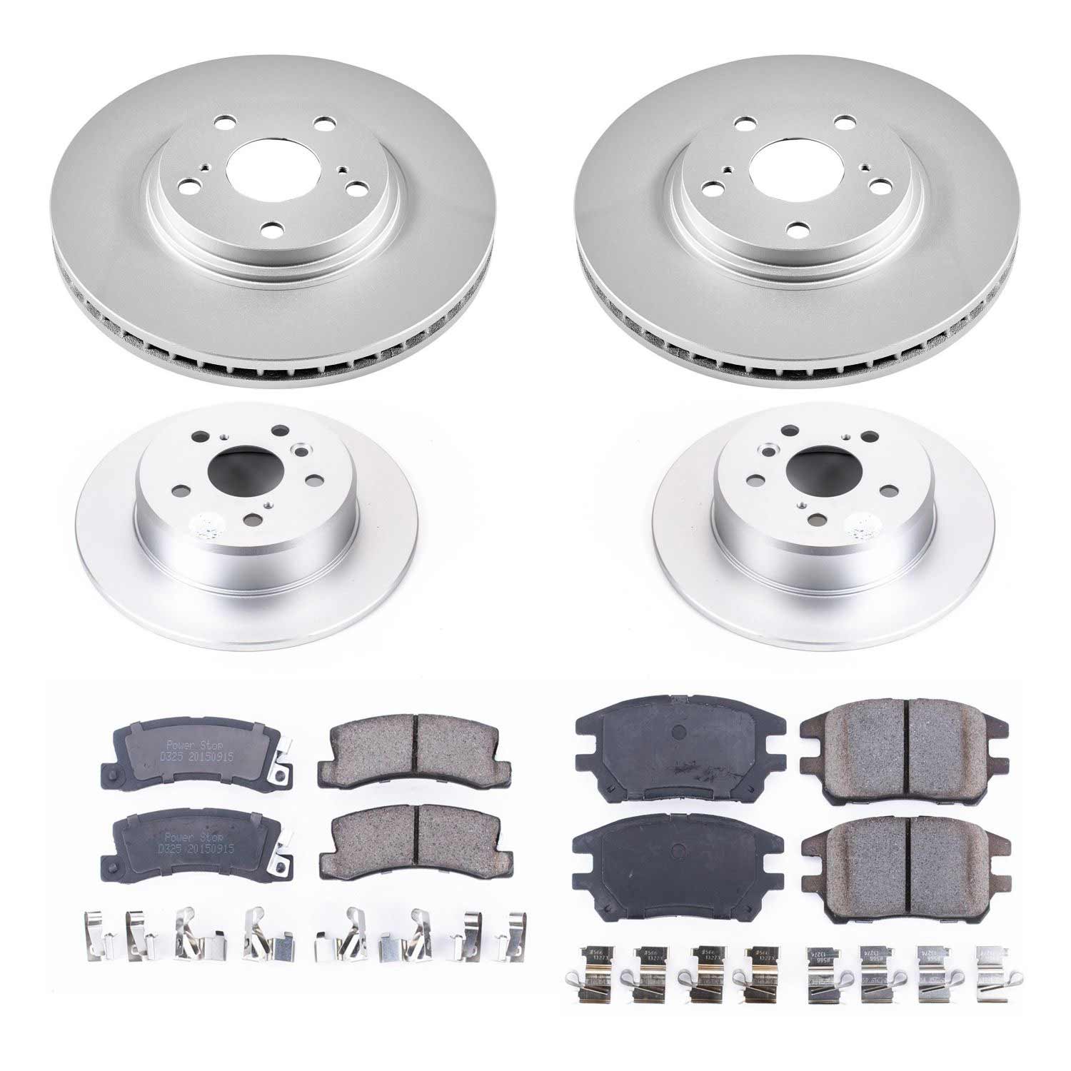 Power Stop CRK6783 Z17 Evolution Front And Rear Brake Kit for 2002-2003 Lexus RX300 All Wheel Drive product image