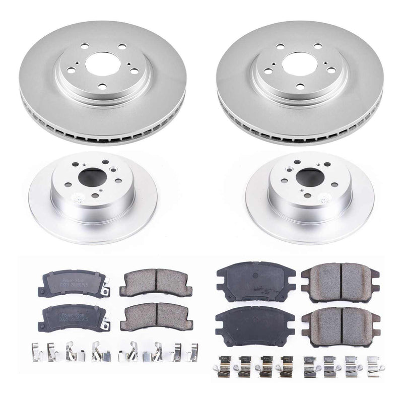 Power Stop CRK6783 Z17 Evolution Front And Rear Brake Kit for 2002-2003 Lexus RX300 All Wheel Drive product image