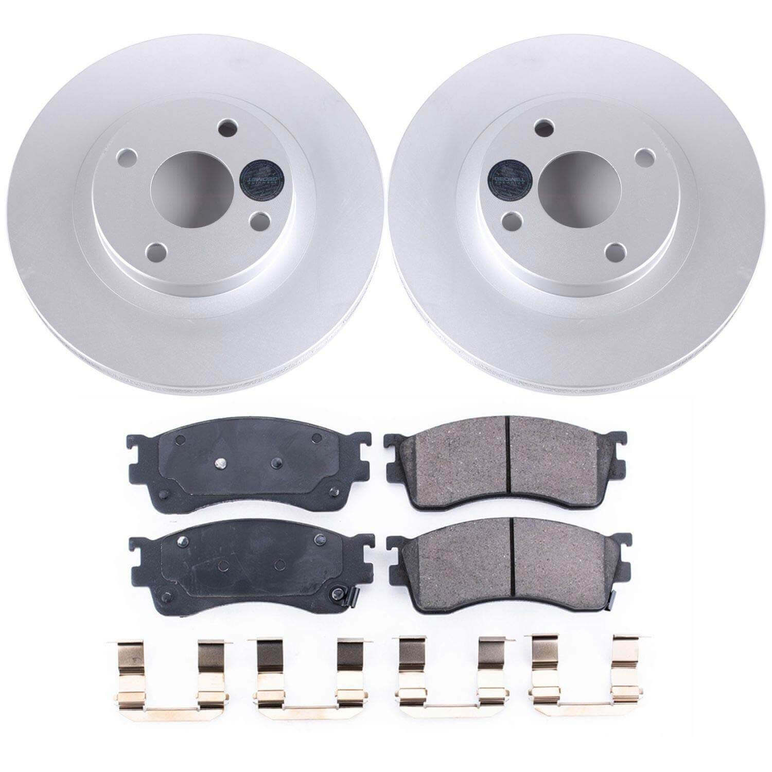 Power Stop CRK6786 Z17 Evolution Front Pad And Rotor Kit for 2001 Mazda Protege Rear Drum product image