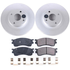 Power Stop CRK6786 Z17 Evolution Front Pad And Rotor Kit for 2001 Mazda Protege Rear Drum product image