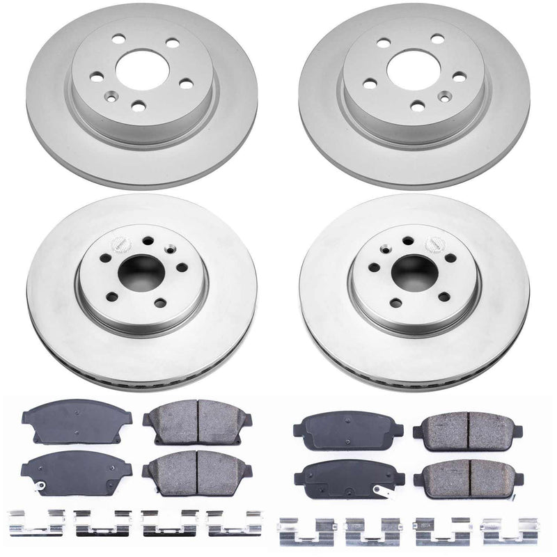 Power Stop CRK6792 Z17 Evolution Front And Rear Brake Kit for 2013-2017 Buick Encore product image