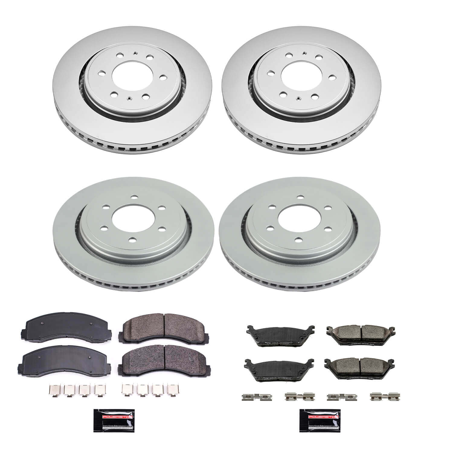 Power Stop CRK6803 Z17 Evolution Front And Rear Brake Kit for 2015-2017 Ford F-150 product image
