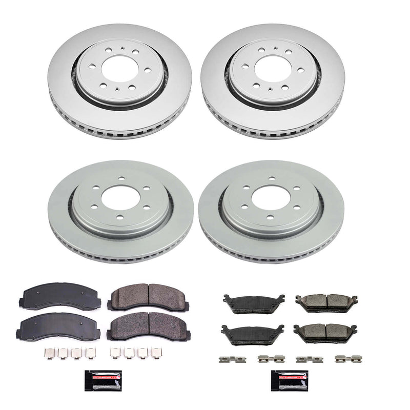 Power Stop CRK6803 Z17 Evolution Front And Rear Brake Kit for 2015-2017 Ford F-150 product image