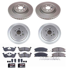 Power Stop CRK6804 Z17 Evolution Front And Rear Brake Kit for 2013-2019 Lincoln Mkt product image