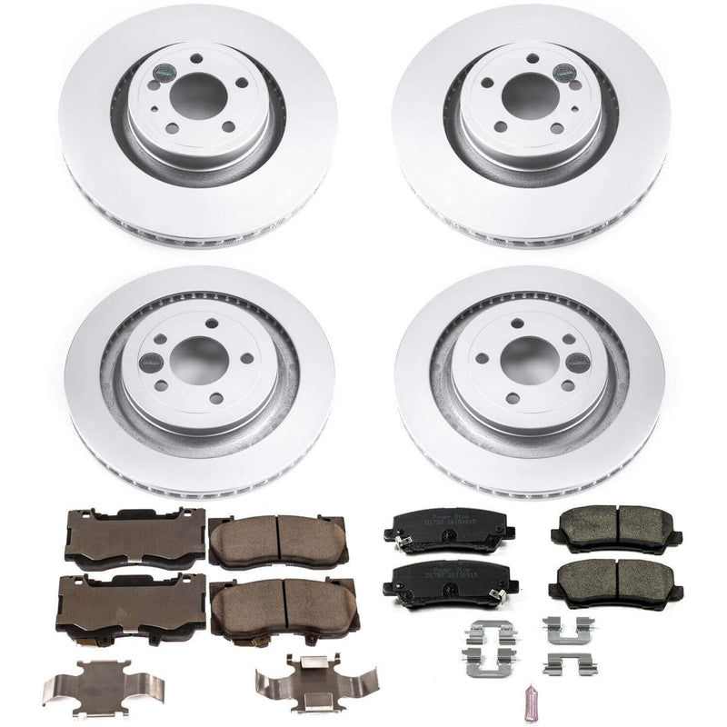 Power Stop CRK6805 Z17 Evolution Front And Rear Pad And Rotor Kit for 2015 Ford Mustang Ecoboost, Ecoboost Premium, GT, GT 50 Years Limited Edition, GT Premium product image
