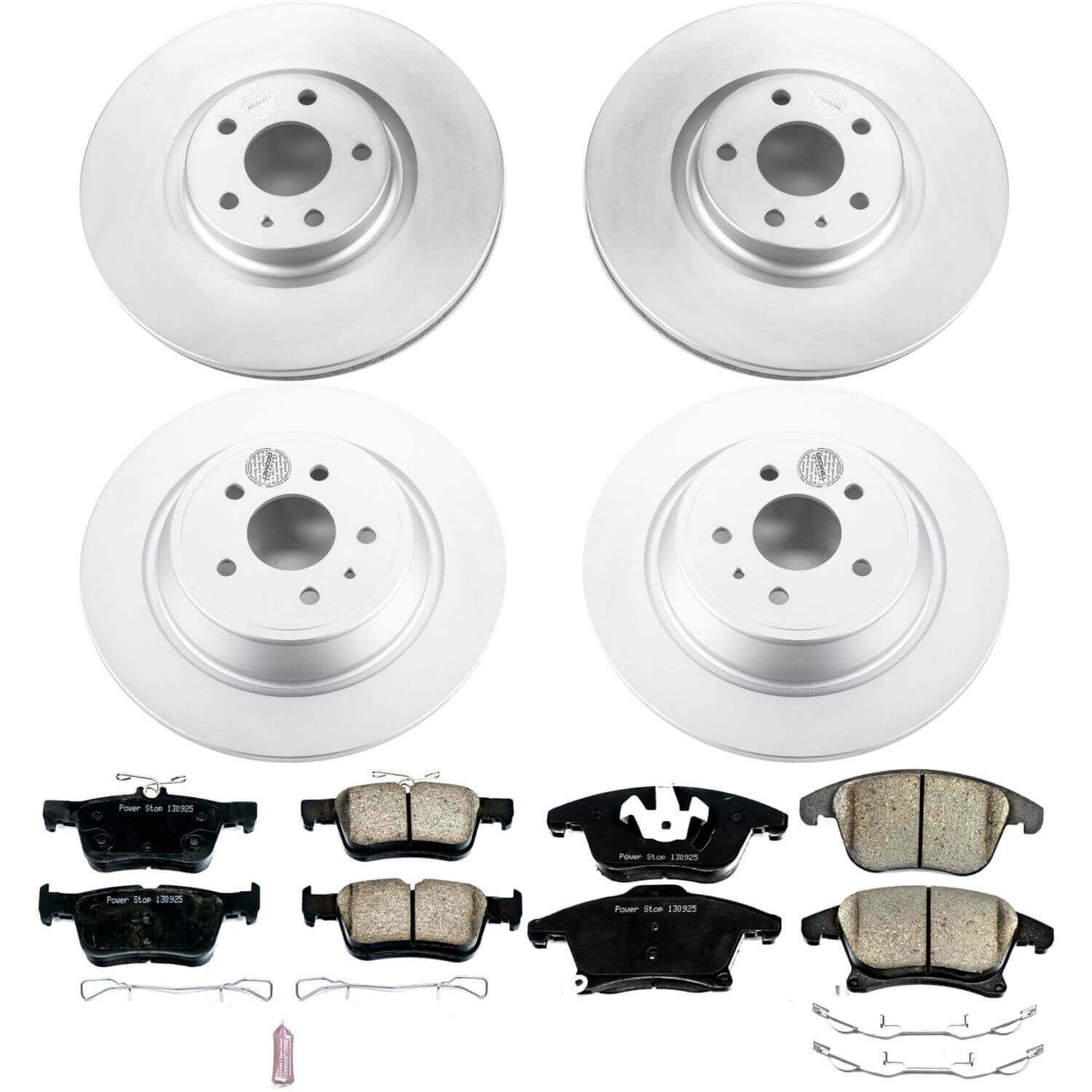 Power Stop CRK6815 Z17 Evolution Front And Rear Brake Kit for 2013-2016 Ford Fusion Energi SE, Energi Titanium product image