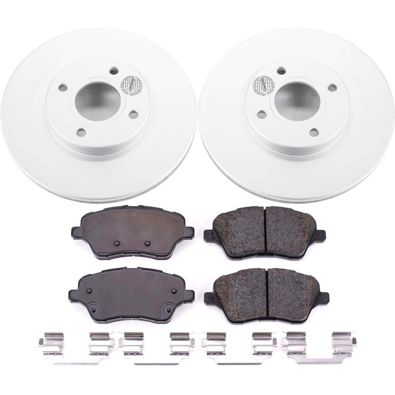 Power Stop CRK6818 Z17 Evolution Front Brake Kit for 2014-2019 Ford Fiesta Rear Disc product image