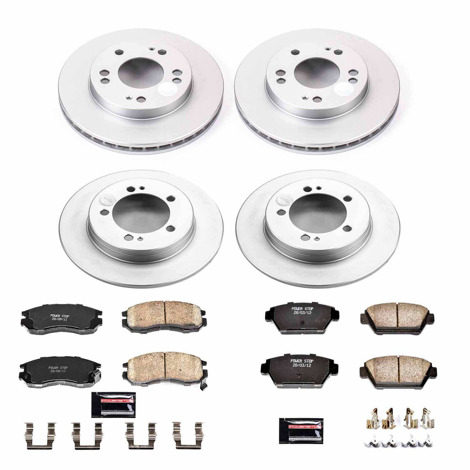 Power Stop CRK682 Z17 Evolution Front And Rear Brake Kit for 1990-1992 Eagle Talon product image