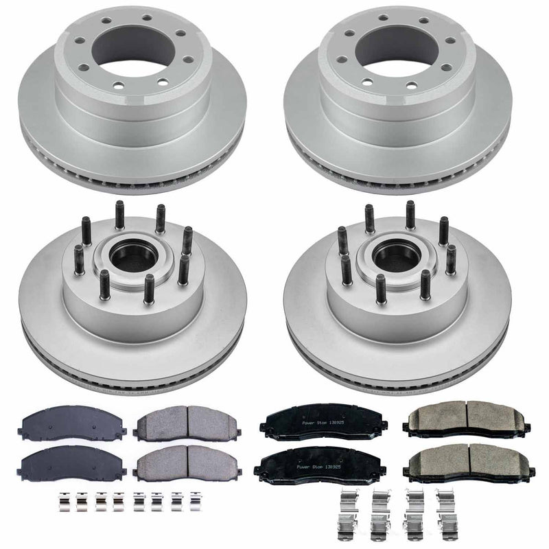 Power Stop CRK6820 Z17 Evolution Front And Rear Brake Kit for 2012-2022 Ford F-250 Super Duty Rear Wheel Drive product image