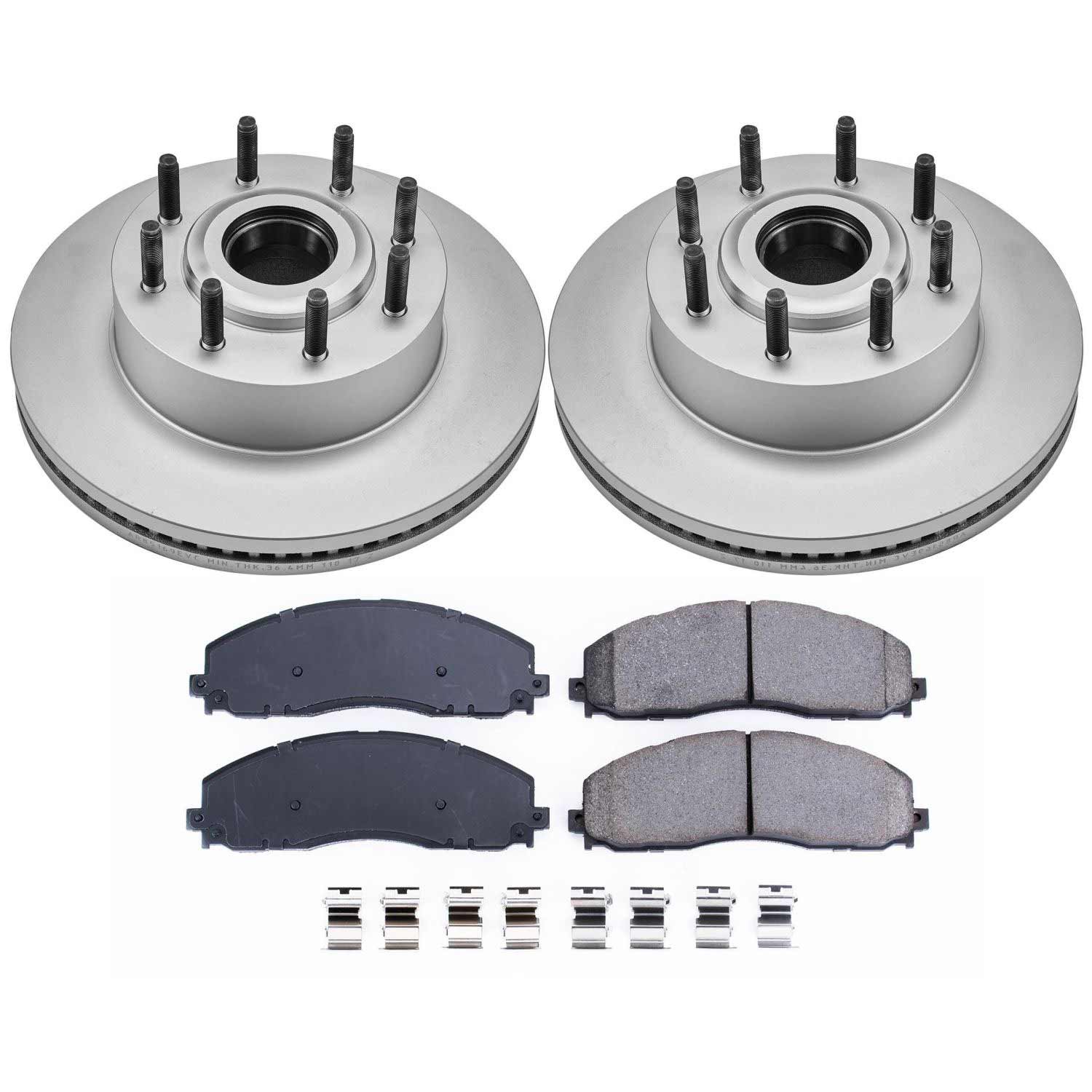 Power Stop CRK6821 Z17 Evolution Front Brake Kit for 2012-2022 Ford F-250 Super Duty Rear Wheel Drive product image