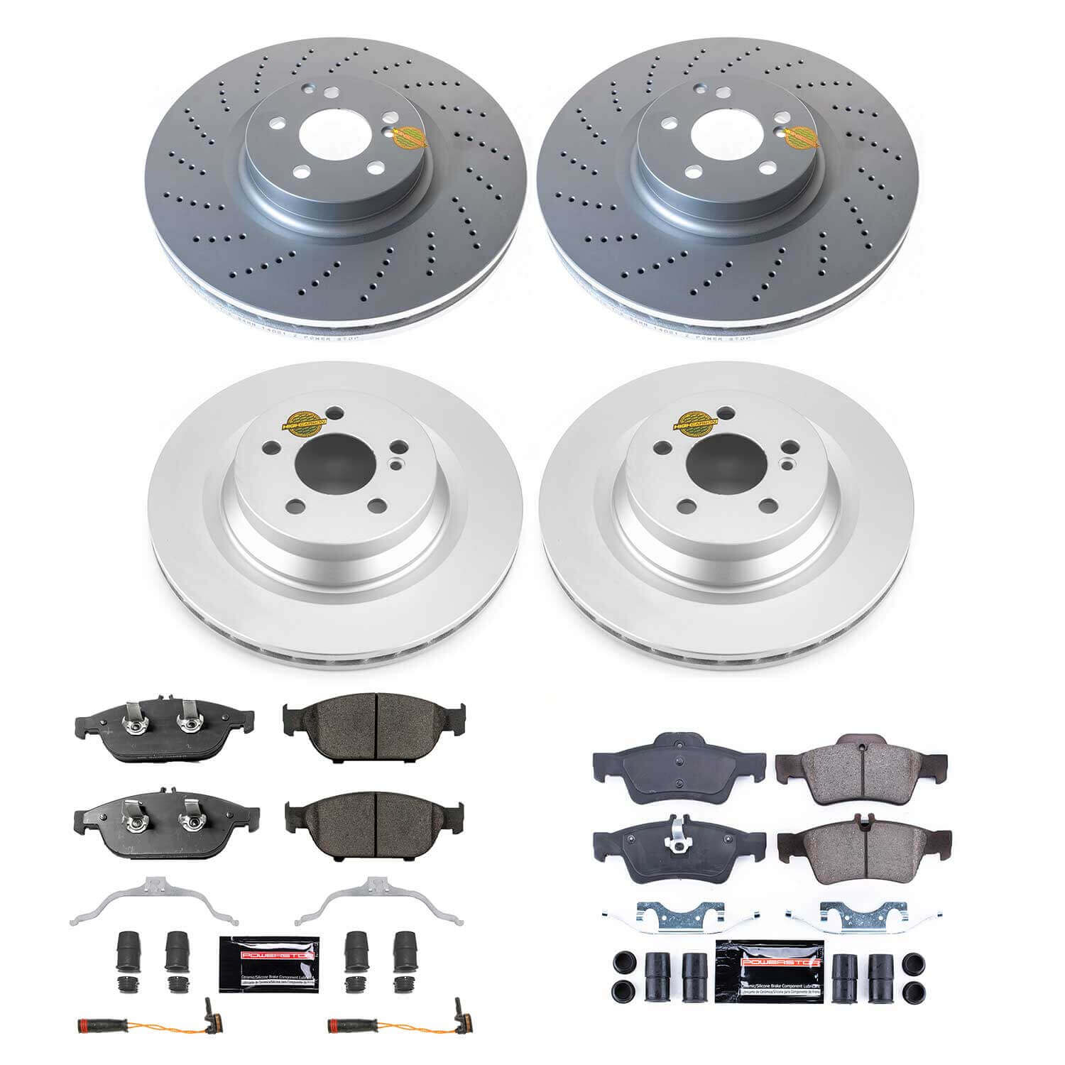 Power Stop CRK6833 Front And Rear Z23 Evolution Sport Performance Pad And Rotor Kit for 2012-2014 Mercedes-Benz E550 Sedan (4 Door) product image