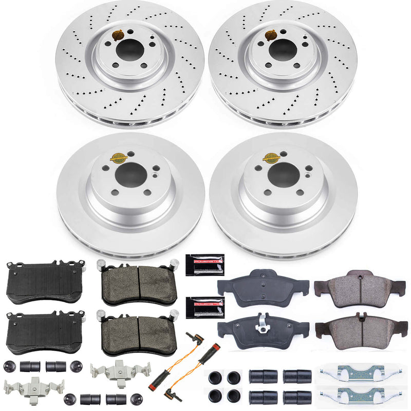 Power Stop CRK6885 Z23 Evolution Sport Front And Rear Brake Kit for 2012-2018 Mercedes-Benz CLS550 product image
