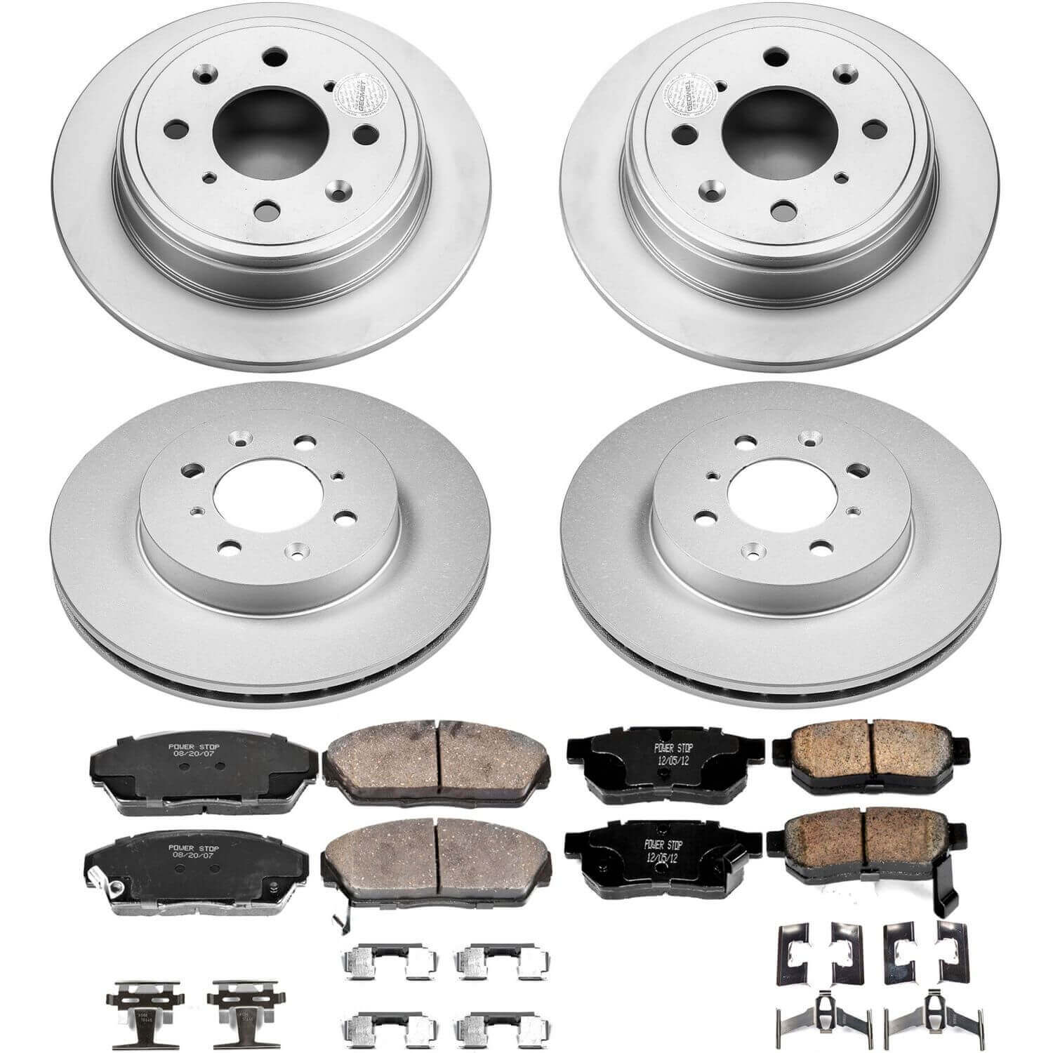 Power Stop CRK689 Z17 Evolution Front And Rear Brake Kit for 1990-1993 Acura Integra product image