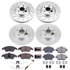 Power Stop CRK6891 Z23 Evolution Geomet Coated Front And Rear Pad And Rotor Kit for 2017-2020 Mercedes-Benz SLC300 product image