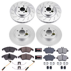 Power Stop CRK6892 Z23 Evolution Geomet Coated Front And Rear Pad And Rotor Kit for 2012-2016 Mercedes-Benz SLK350 product image