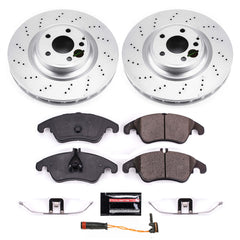 Power Stop CRK6893 Z23 Evolution Geomet Coated Front Pad And Rotor Kit for 2017-2020 Mercedes-Benz SLC300 product image