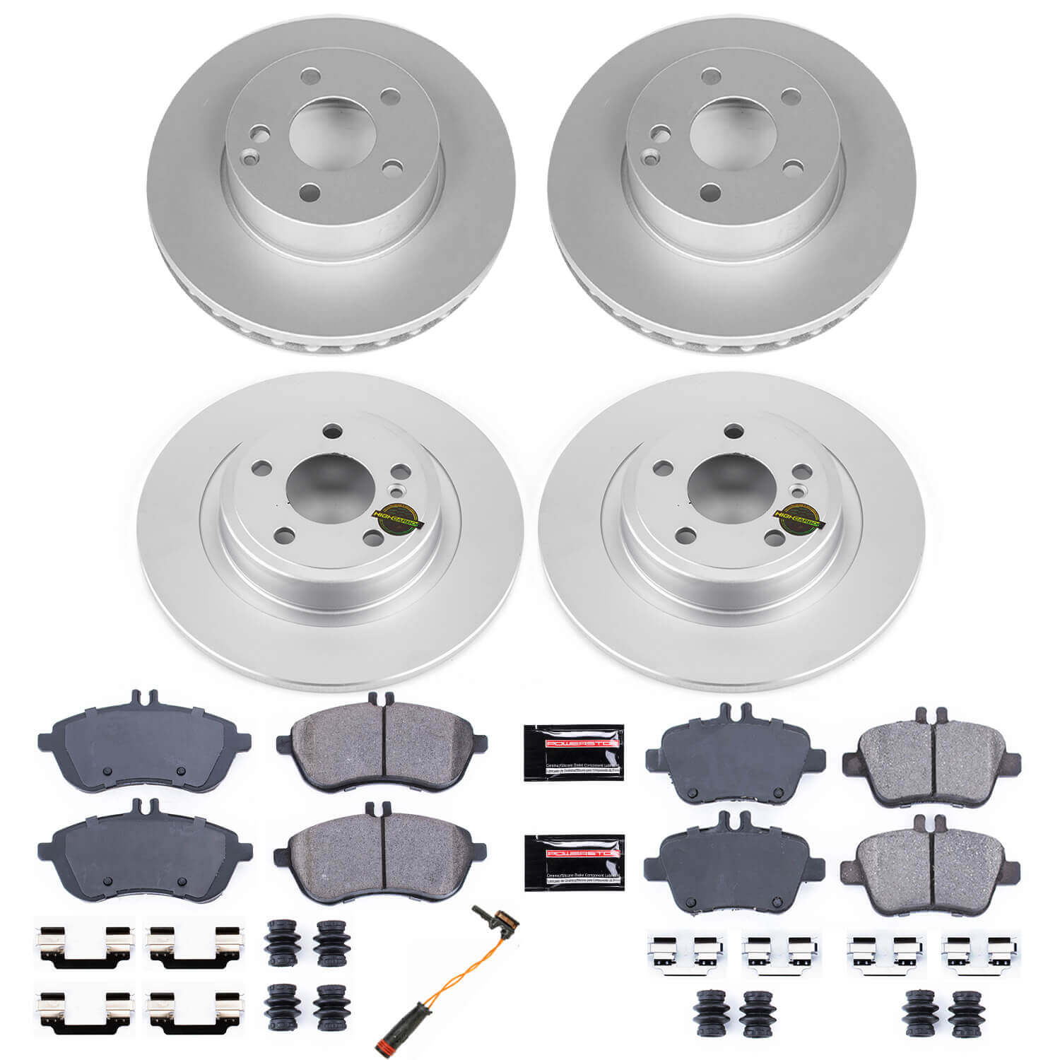 Power Stop CRK6926 Z23 Evolution Sport Front And Rear Brake Kit for 2012-2015 Mercedes-Benz SLK250 product image