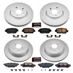 Power Stop CRK6927 Z17 Evolution Front And Rear Pad And Rotor Kit for 2014-2015 Lexus IS250 C product image