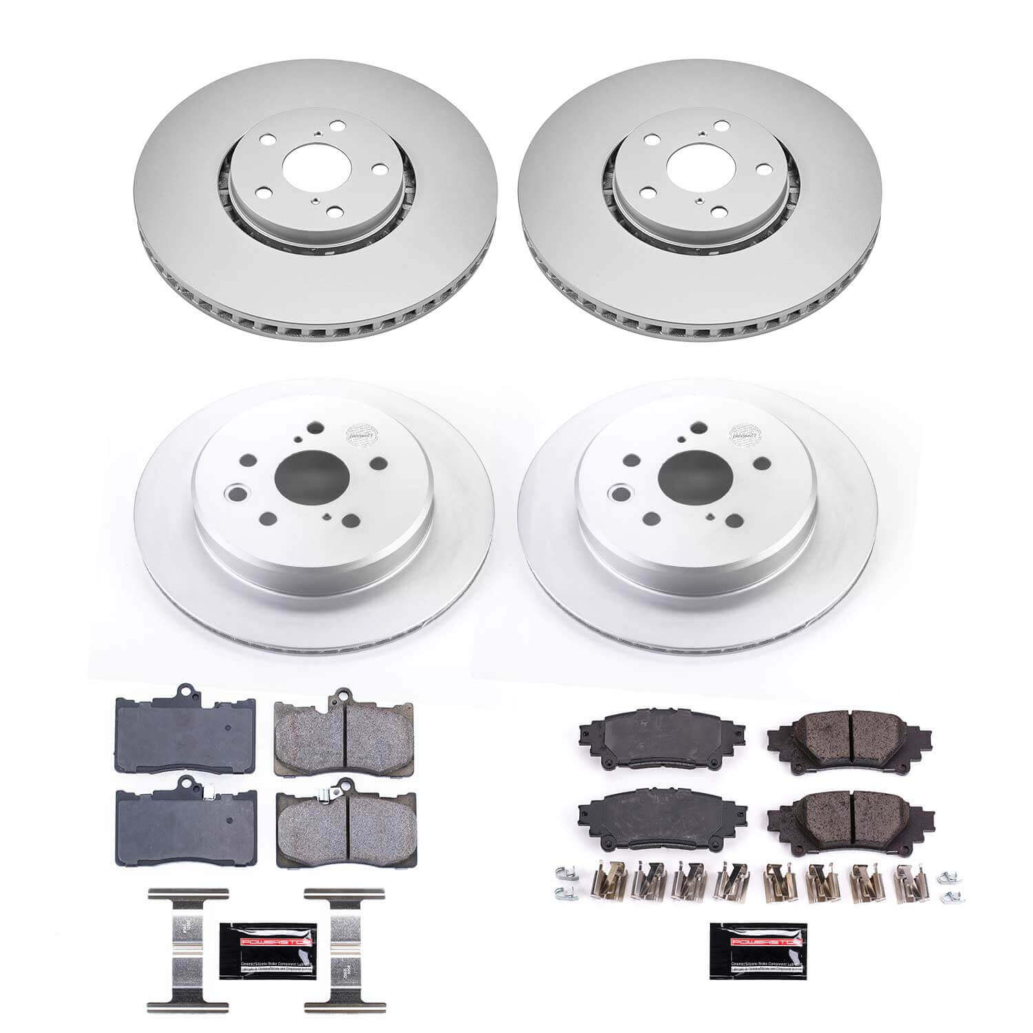 Power Stop CRK6929 Z17 Evolution Front And Rear Brake Kit for 2018-2020 Lexus IS300 F Sport product image