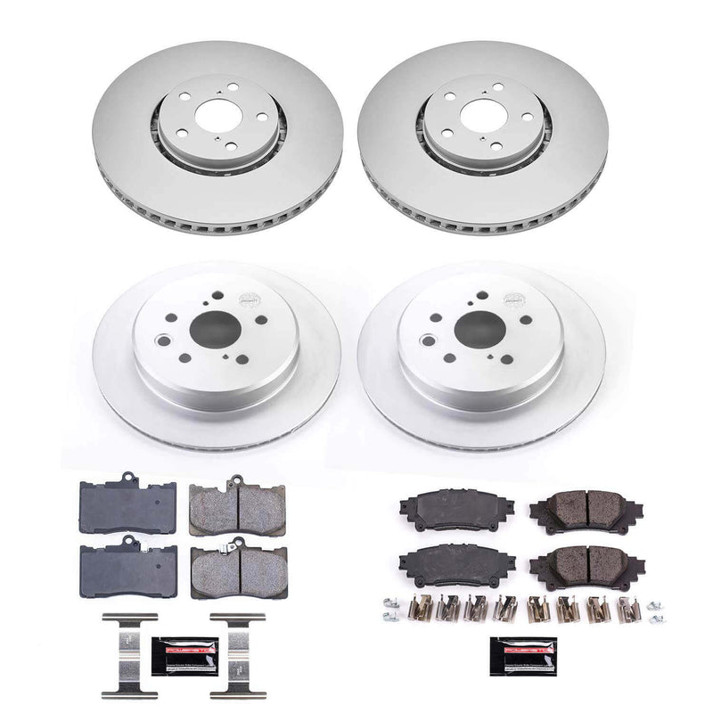 Power Stop CRK6929 Z17 Evolution Front And Rear Brake Kit for 2018-2020 Lexus IS300 F Sport product image