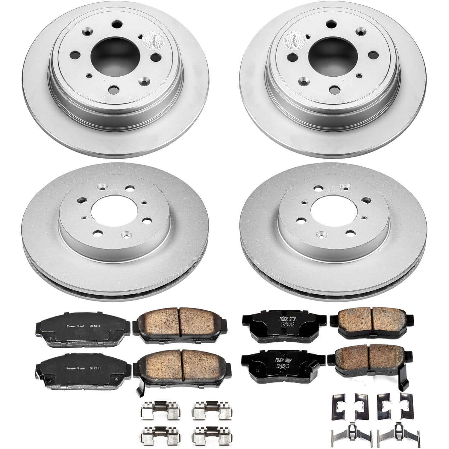 Power Stop CRK693 Z17 Evolution Front And Rear Brake Kit for 1994-1996 Acura Integra product image