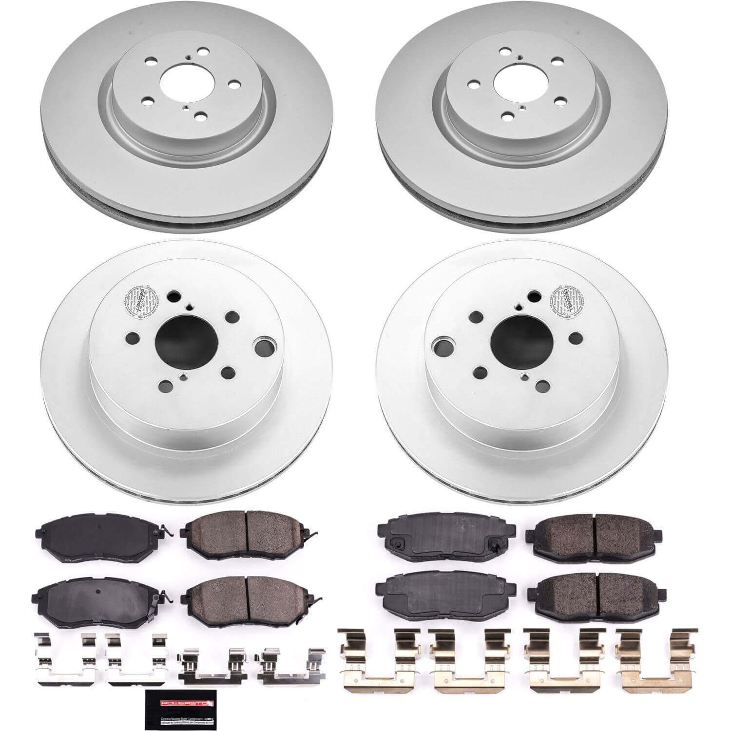 Power Stop CRK6931 Z17 Evolution Front And Rear Brake Kit for 2014-2018 Subaru Forester product image