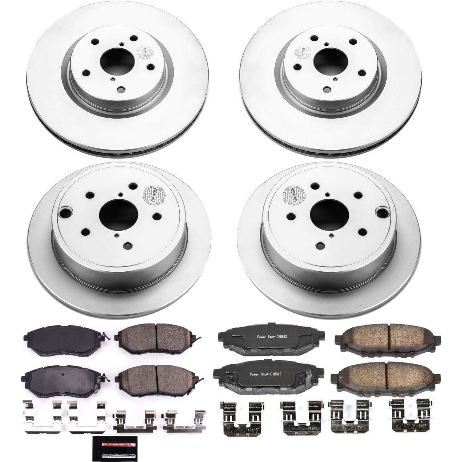 Power Stop CRK6932 Z17 Evolution Front And Rear Brake Kit for 2015-2021 Subaru WRX product image