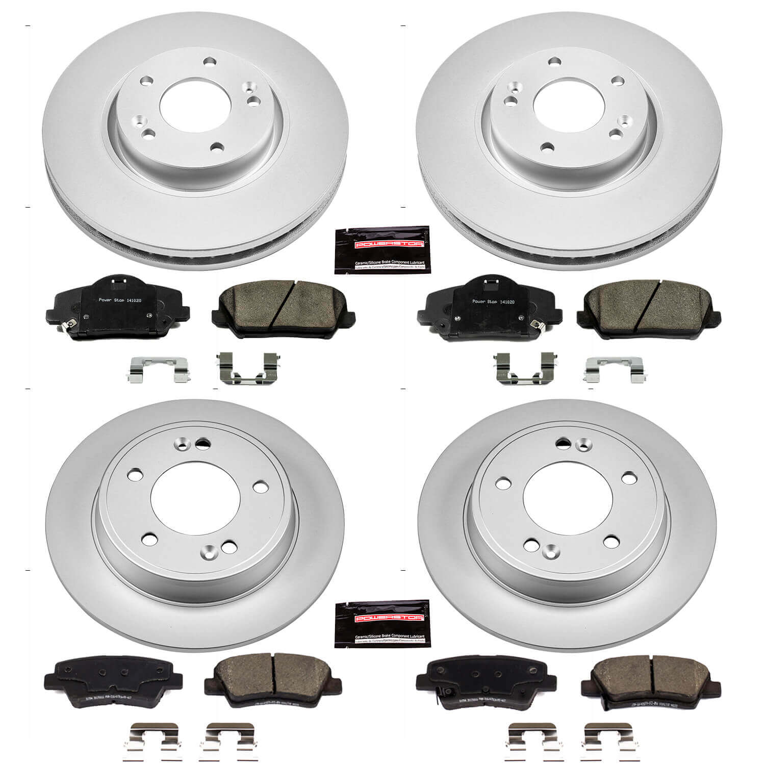Power Stop CRK6934 Z17 Evolution Front And Rear Brake Kit for 2014-2016 Kia Forte Koup Sx product image
