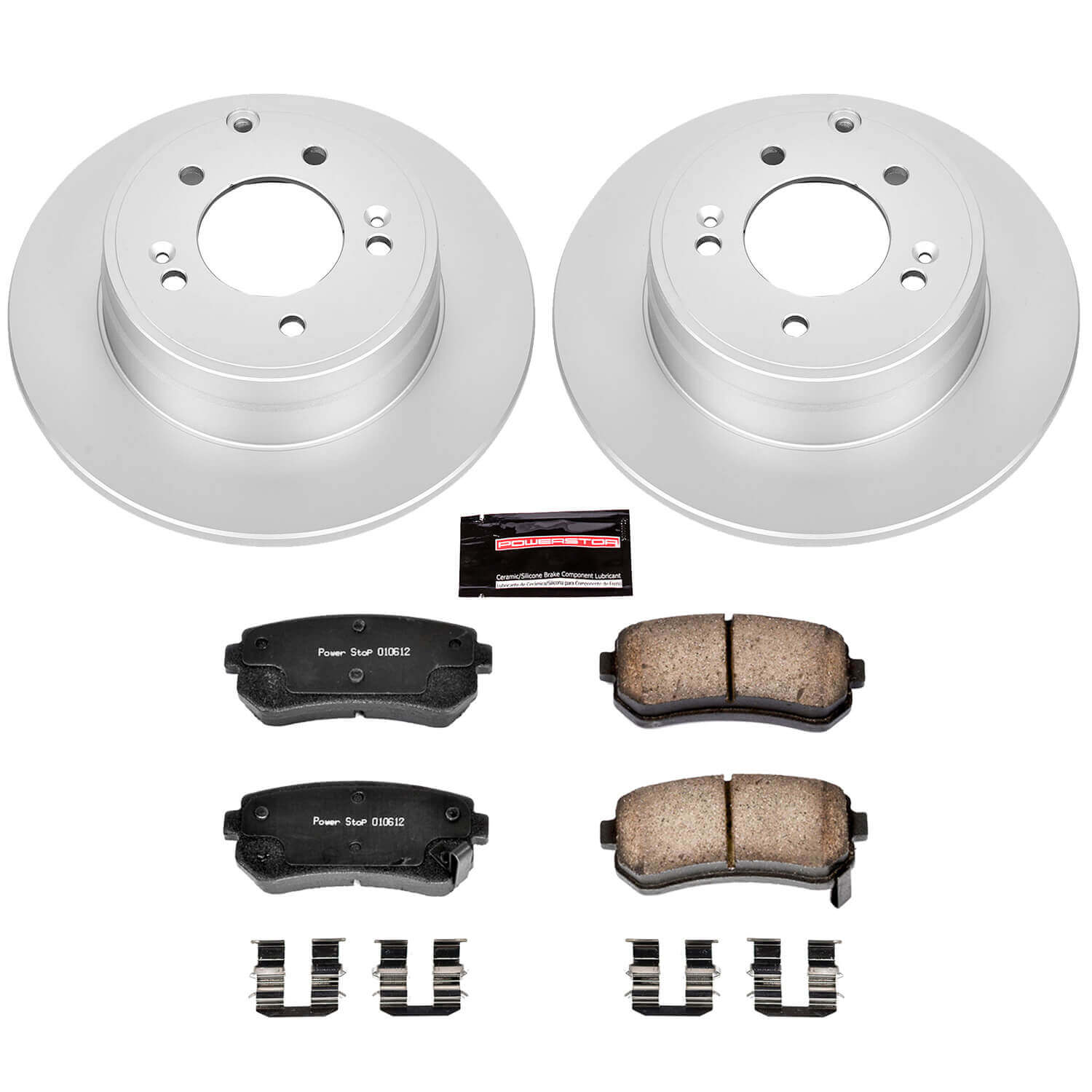 Power Stop CRK6936 Z17 Evolution Rear Brake Kit for 2015 Hyundai Sonata Eco, Limited, Limited 2.0T, SE, Sport, Sport 2.0T product image