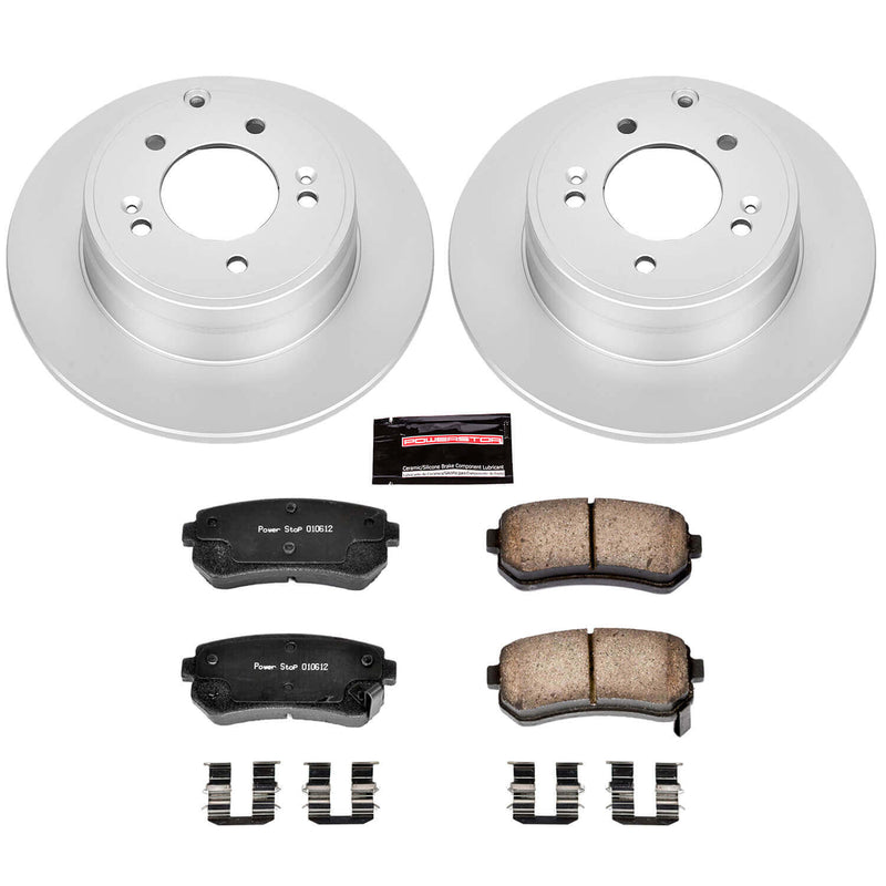 Power Stop CRK6936 Z17 Evolution Rear Brake Kit for 2015 Hyundai Sonata Eco, Limited, Limited 2.0T, SE, Sport, Sport 2.0T product image