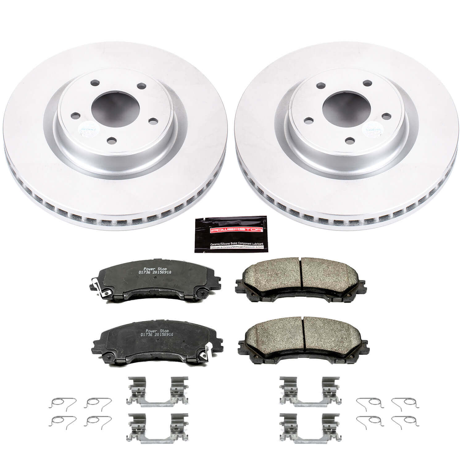 Power Stop CRK6944 Z17 Evolution Front Brake Kit for 2014-2016 Infiniti Q50 Base, Hybrid Premium, Premium product image