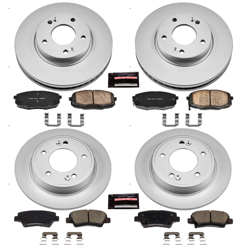 Power Stop CRK6945 Z17 Evolution Front And Rear Brake Kit for 2014-2016 Kia Soul product image
