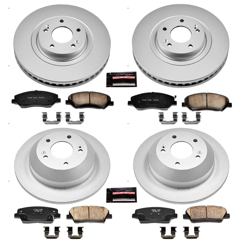 Power Stop CRK6950 Z17 Evolution Front And Rear Brake Kit for 2013-2016 Hyundai Santa Fe product image