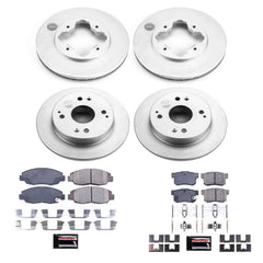 Power Stop CRK698 Z17 Evolution Front And Rear Brake Kit for 1997 Acura CL product image