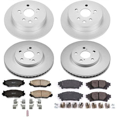Power Stop CRK6988 Z17 Evolution Front And Rear Brake Kit for 2014-2015 Lexus IS250 C F Sport, F Sport Rear Wheel Drive product image
