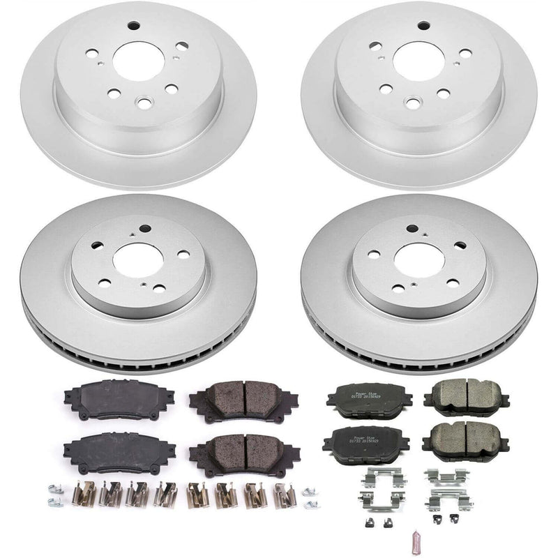 Power Stop CRK6989 Z17 Evolution Front And Rear Brake Kit for 2014-2015 Lexus IS250 Base, F Sport All Wheel Drive product image