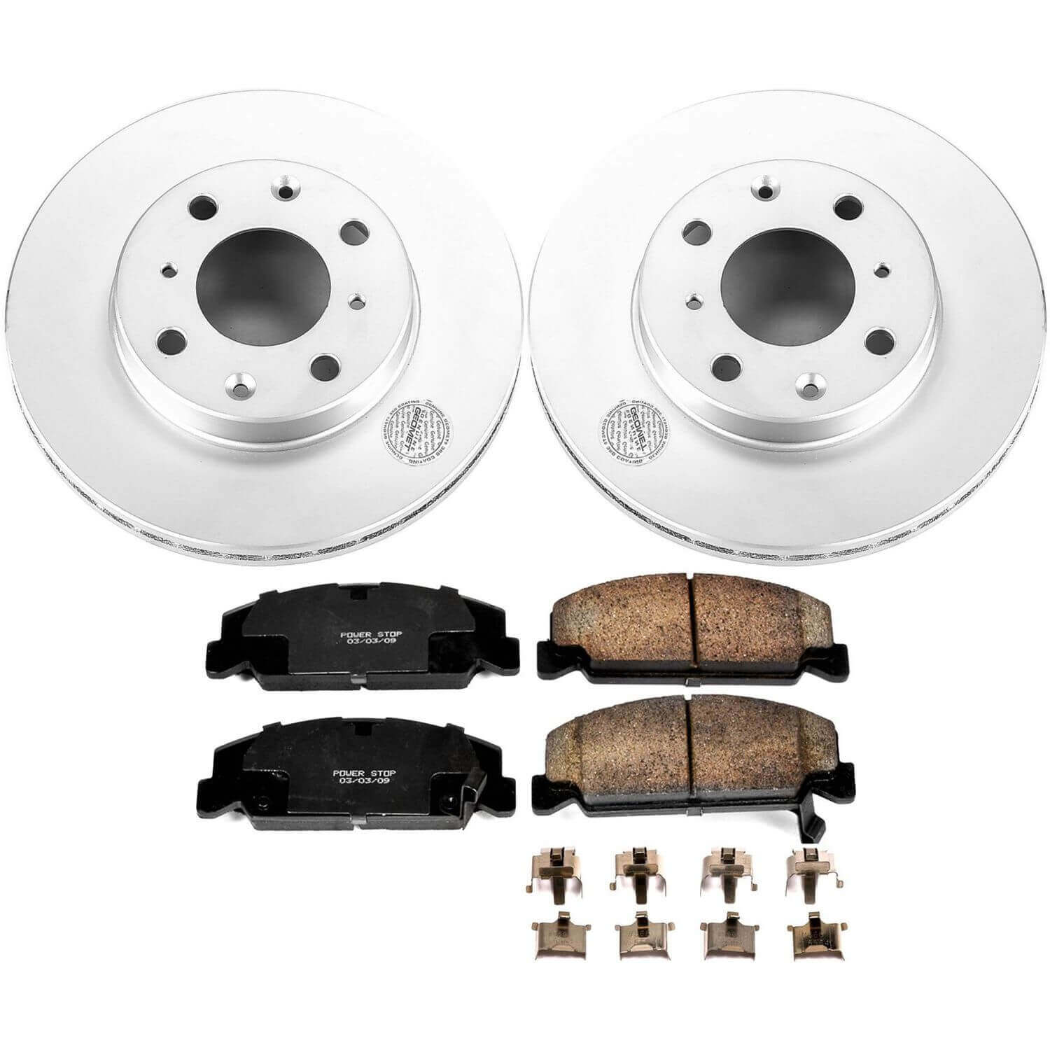 Power Stop CRK699 Z17 Evolution Front Brake Kit for 1990-1991 Honda Civic DX, LX Hatchback, Sedan (4 Door), Station Wagon product image