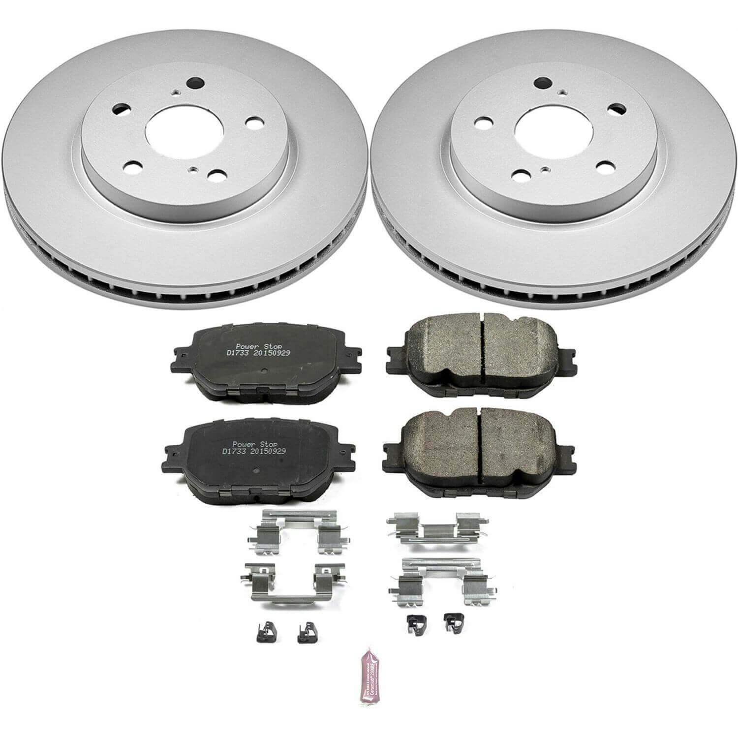 Power Stop CRK6990 Z17 Evolution Front Brake Kit for 2014-2015 Lexus IS250 Base, F Sport All Wheel Drive product image