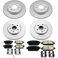 Power Stop CRK6995 Z17 Evolution Front And Rear Brake Kit for 2015-2017 Chevrolet Trax Rear Disc product image