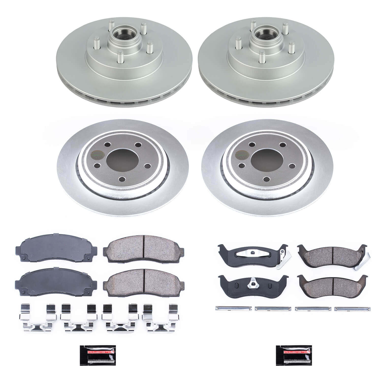 Power Stop CRK7003 Z17 Evolution Front And Rear Pad And Rotor Kit for 2010-2011 Ford Ranger Rear Wheel Drive product image