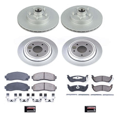 Power Stop CRK7003 Z17 Evolution Front And Rear Pad And Rotor Kit for 2010-2011 Ford Ranger Rear Wheel Drive product image